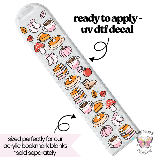 Cozy Treats - bookmark uv dtf