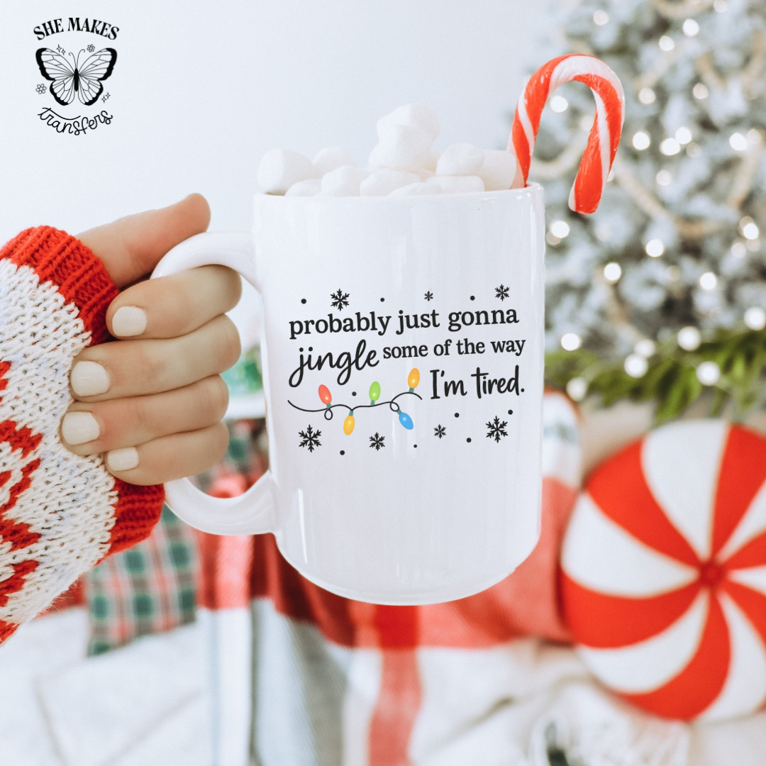 Jingle Some Of The Way - Cup Decal