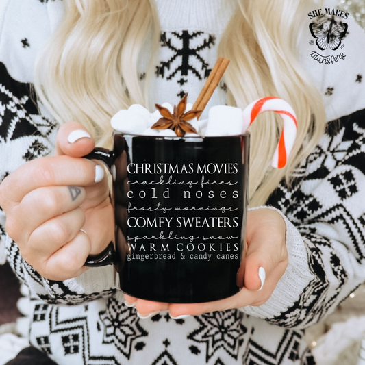 Christmas Text White - Cup Decal