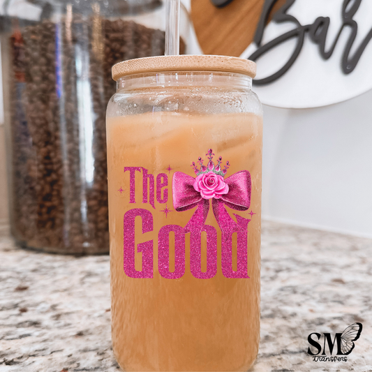 sprakly pink coquette the good- uv cup decal