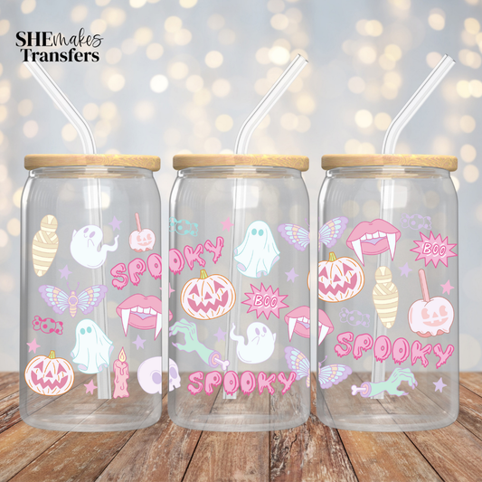 Spooky halloween cup wrap