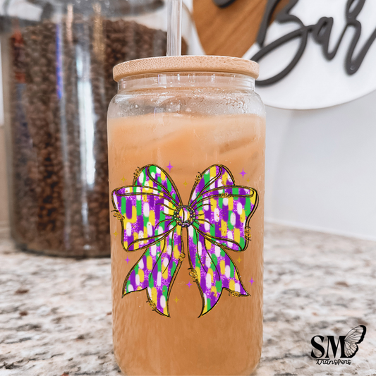 coquette Mardi Gras-uv cup decal
