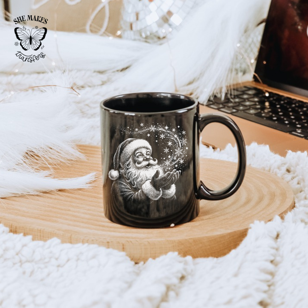 Santa White - Cup Decal