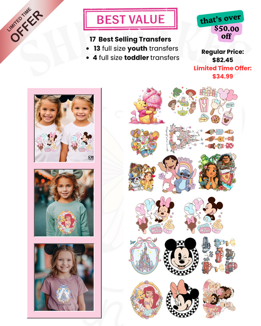 Magical Deal - Premade Gang Sheet (Youth & Toddler Sizes)