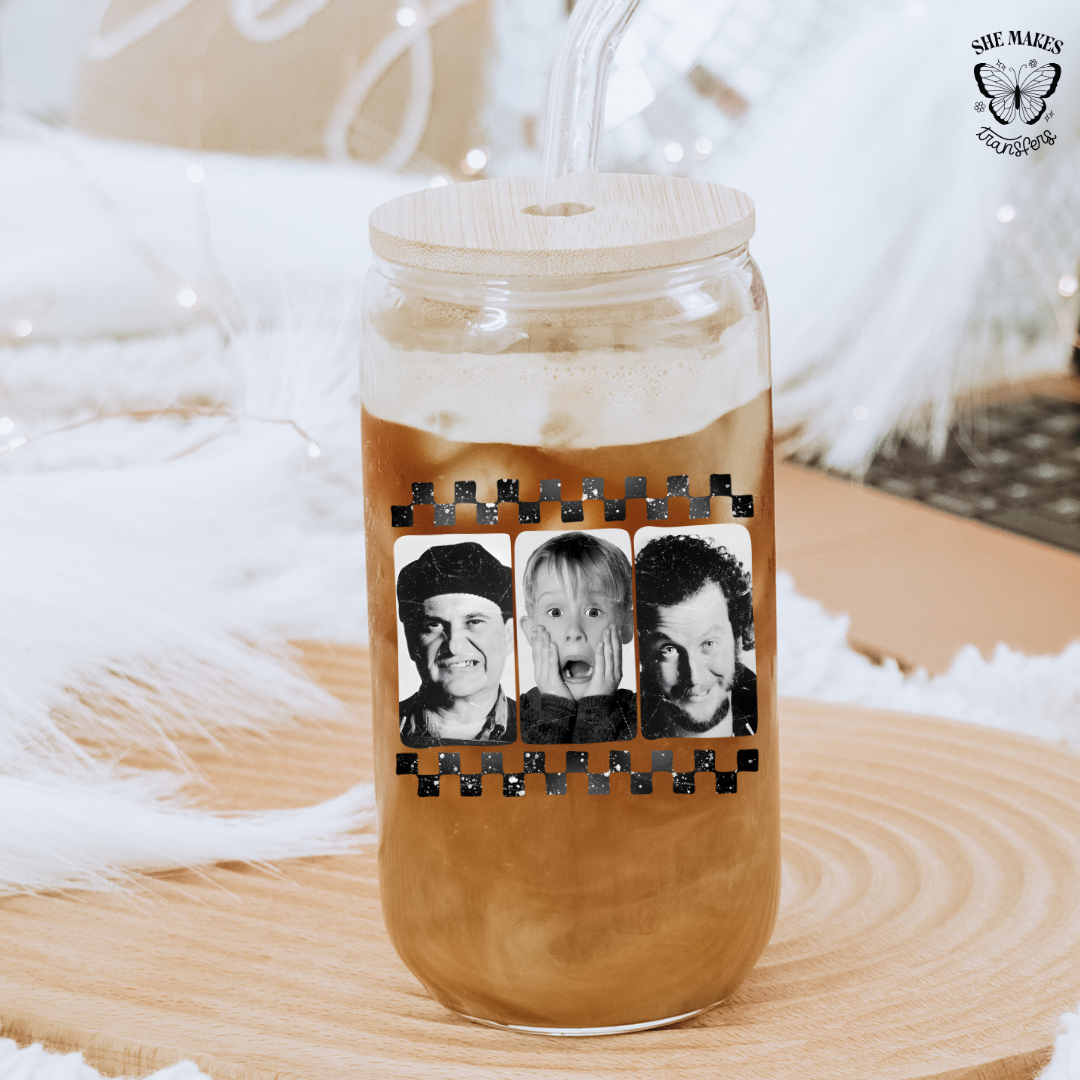 The Checkered Christmas Trap -  cup decal