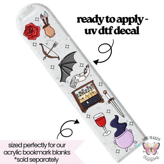 Witch’s Tools - bookmark uv dtf