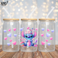 Big Eared Blue Guy Whipped Cream & Hearts - Full Wrap