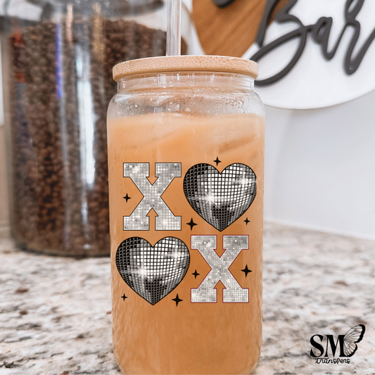 xoxo sequin-uv cup decal