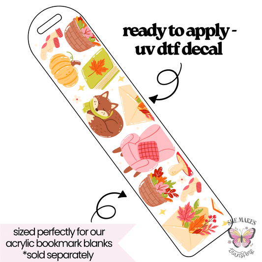 Soft Autumn - bookmark uv dtf