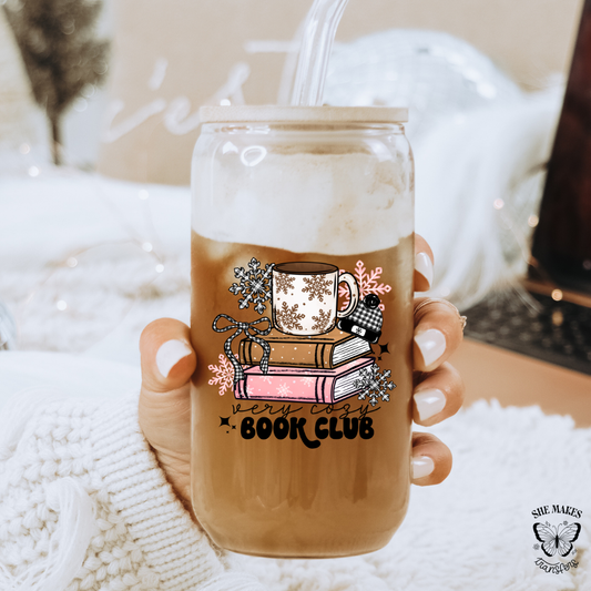 Vey Cozy Book Club -  cup decal