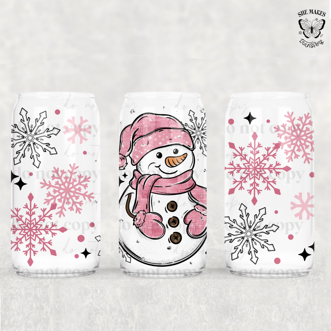 Pink Snowman -  Full Wrap
