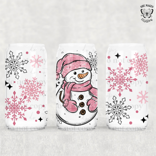 Pink Snowman -  Full Wrap