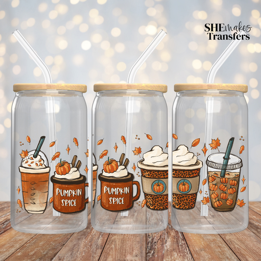 Pumpkin drinks cup wrap