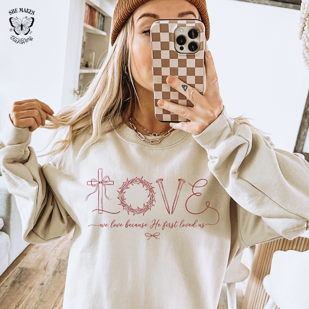 Religious Valentine He First Love Us