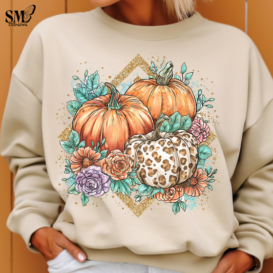 Pumpkins & Flowers