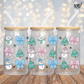 Snowman And Blue Bows - Full Wrap