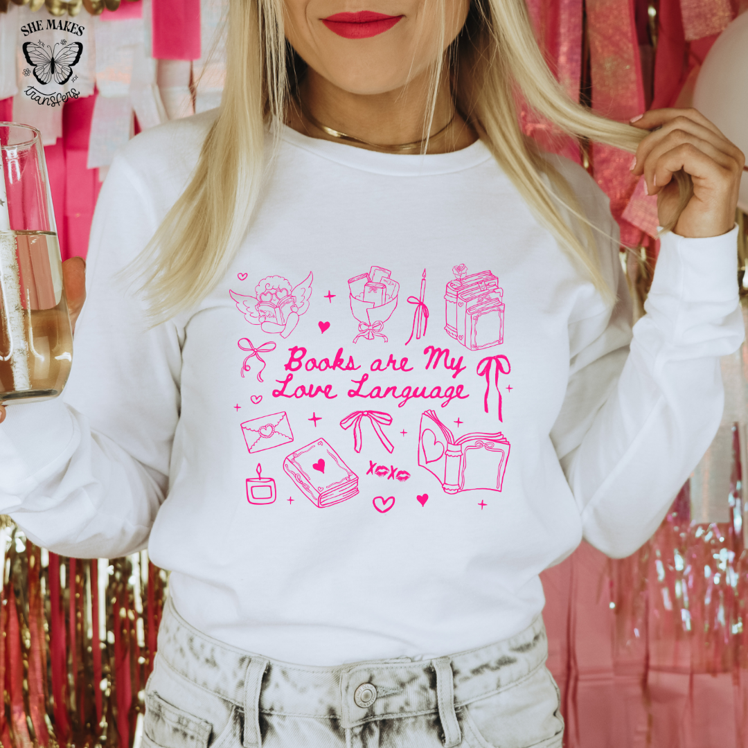 Books Are My Love Language - Pink