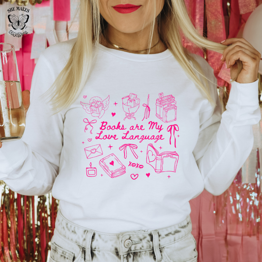 Books Are My Love Language - Pink