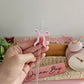 Pink Dainty Bow - 3D Straw Topper