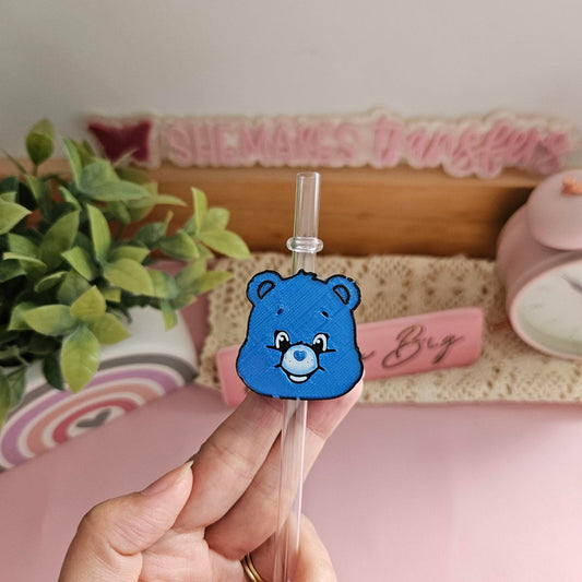 Blue Care - 3D Straw Topper