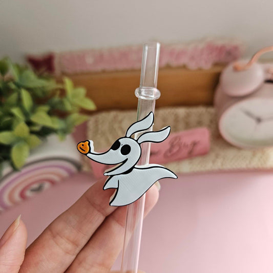 White Ghost - 3D Straw Topper