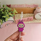 Purple Monster Guy - 3D Straw Topper