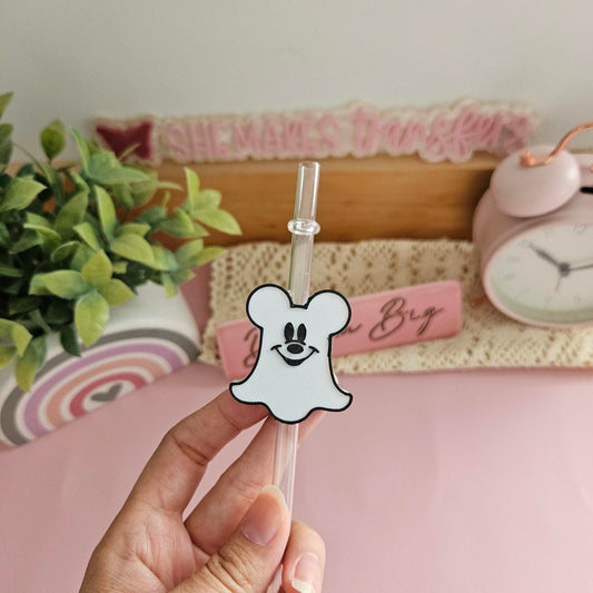 Ghost Mouse - 3D Straw Topper