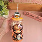 Pumpkin Latte - 3D Straw Topper