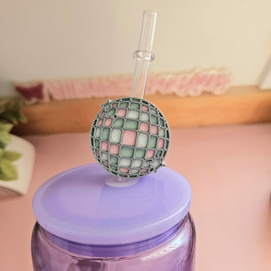 Disco Ball - 3D Straw Topper