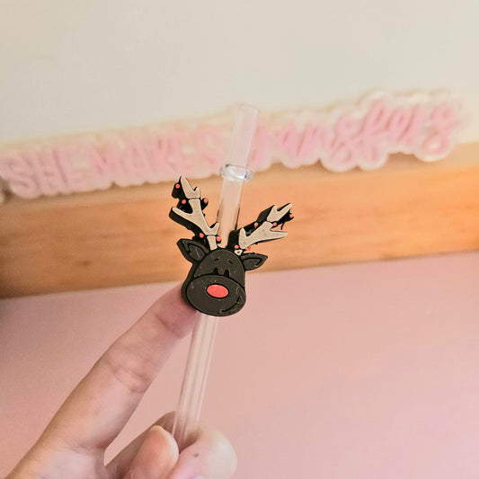 Reindeer - 3D Straw Topper