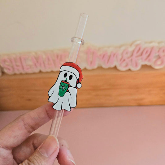 Winter Ghostie - 3D Straw Topper