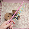Colourful Swirls - Regular Size Straw