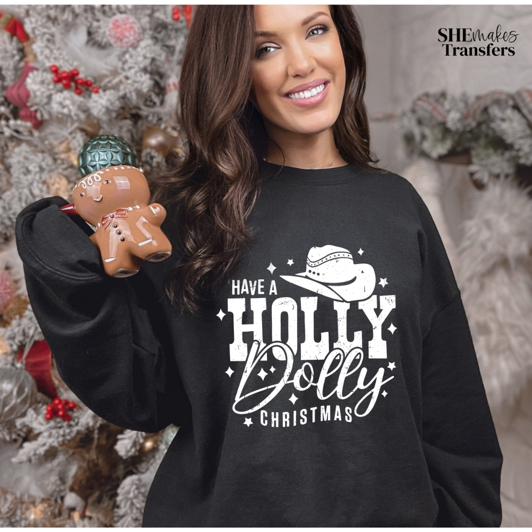 Holly Dolly Christmas White