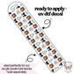 Checkered Pumpkins & Webs - bookmark uv dtf