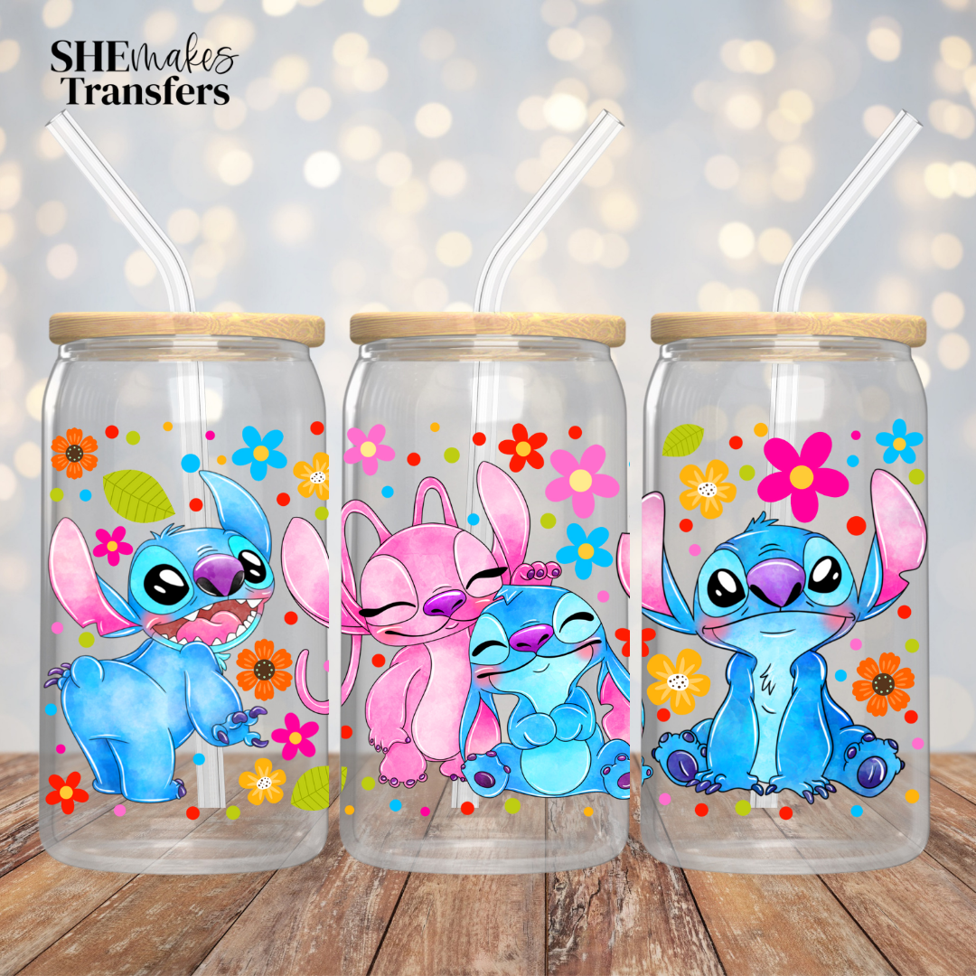Cute stitch friends Cup Wrap