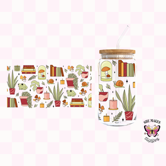 Plants Books Frogs  - Full Wrap