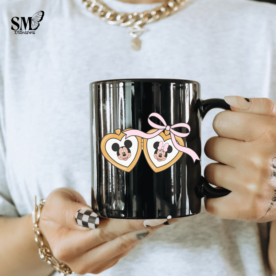 Girl & Boy Mouse Locket- Cup Decal