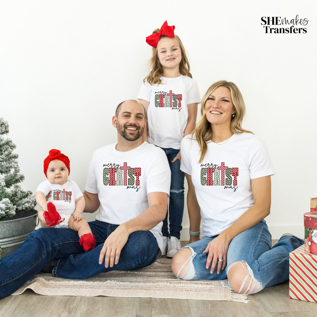 Merry CHRISTmas Checkered