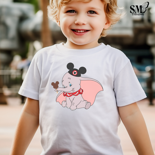 Elephant Wearing Mouse Ear Hat