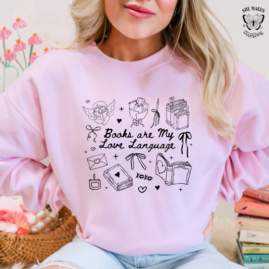 Books Are My Love Language - Black