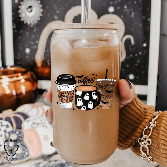 Spooky Coffee - cup decal