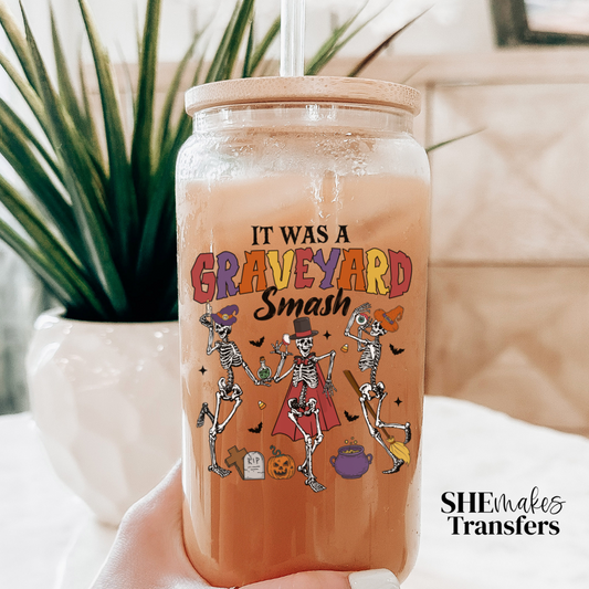 Graveyard smash cup decal