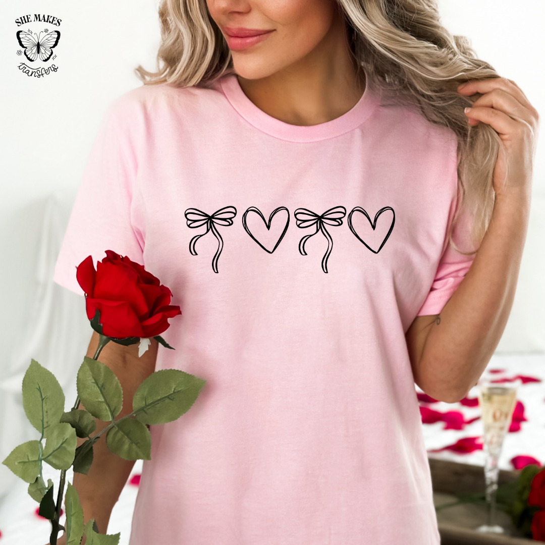 Valentine Coquette Heart - Black