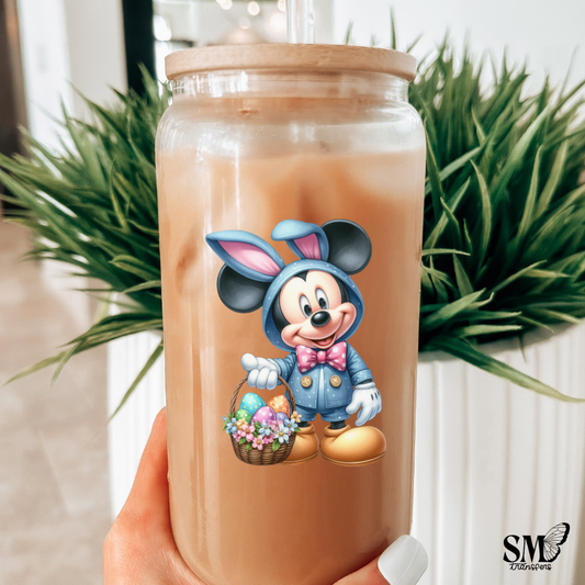 Mouse Wearing Bunny Costume - cup decal
