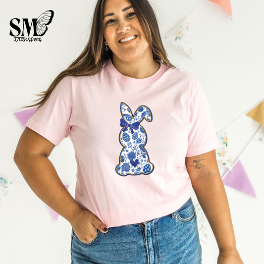 Chinoiserie Bunny Blue