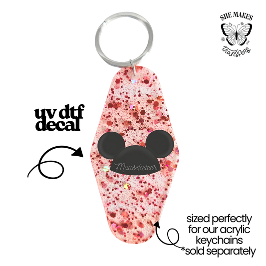 Stitched Hat - keychain uv dtf