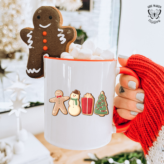 Gingerbread Cookies Cut -  cup decal