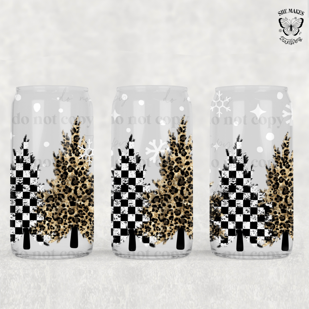 Checker Cheetah Trees -  Full Wrap