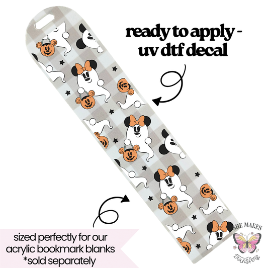 Ghostly Cutie - bookmark uv dtf