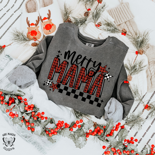Black And Red Merry Mama